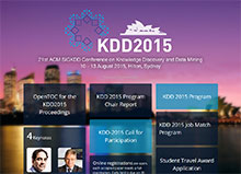 KDD-2015: August 10-13, 2015, Sydney, Australia