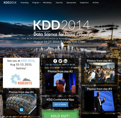 KDD-2014: August 24-27, 2014 New York City
